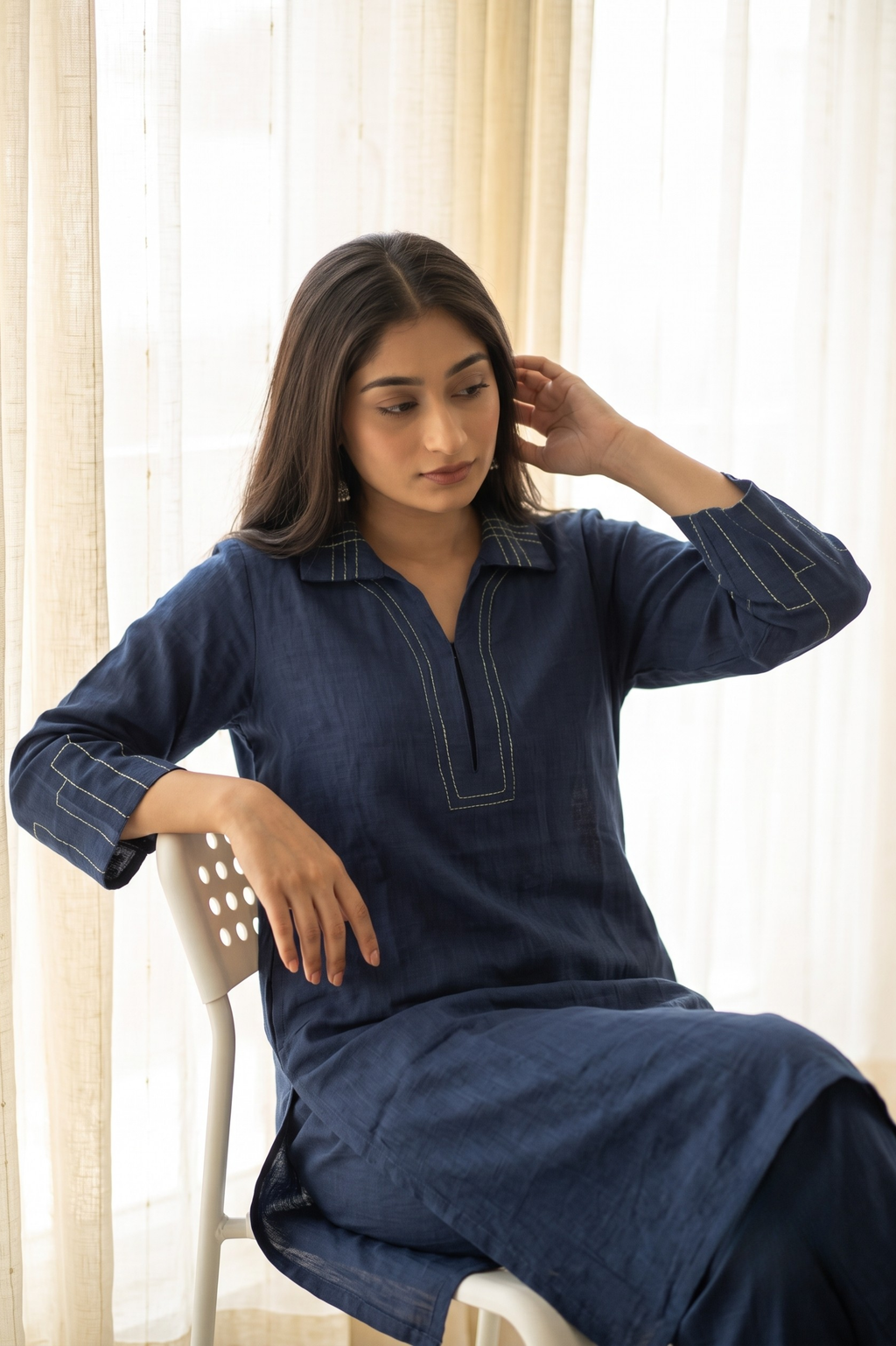 Twilight Mul Chanderi Co-ord Set