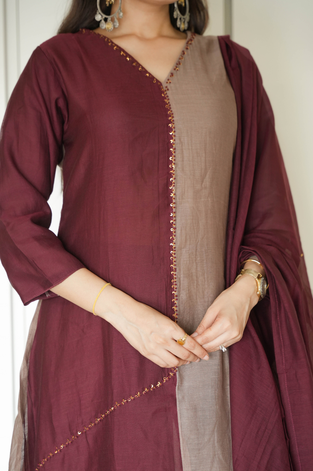 Riva Mul Chanderi Suit Set