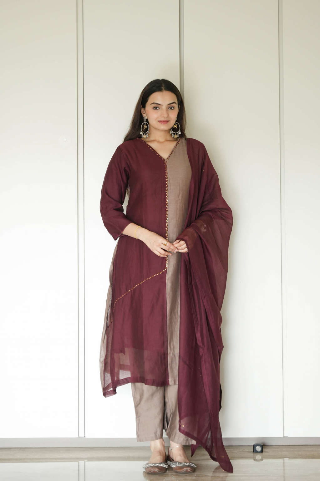 Riva Mul Chanderi Suit Set