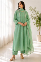 Zehra Mul Chanderi Suit Set