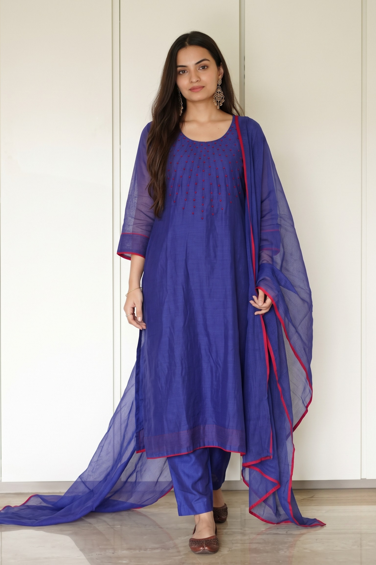 Meher Mul Chanderi Suit Set