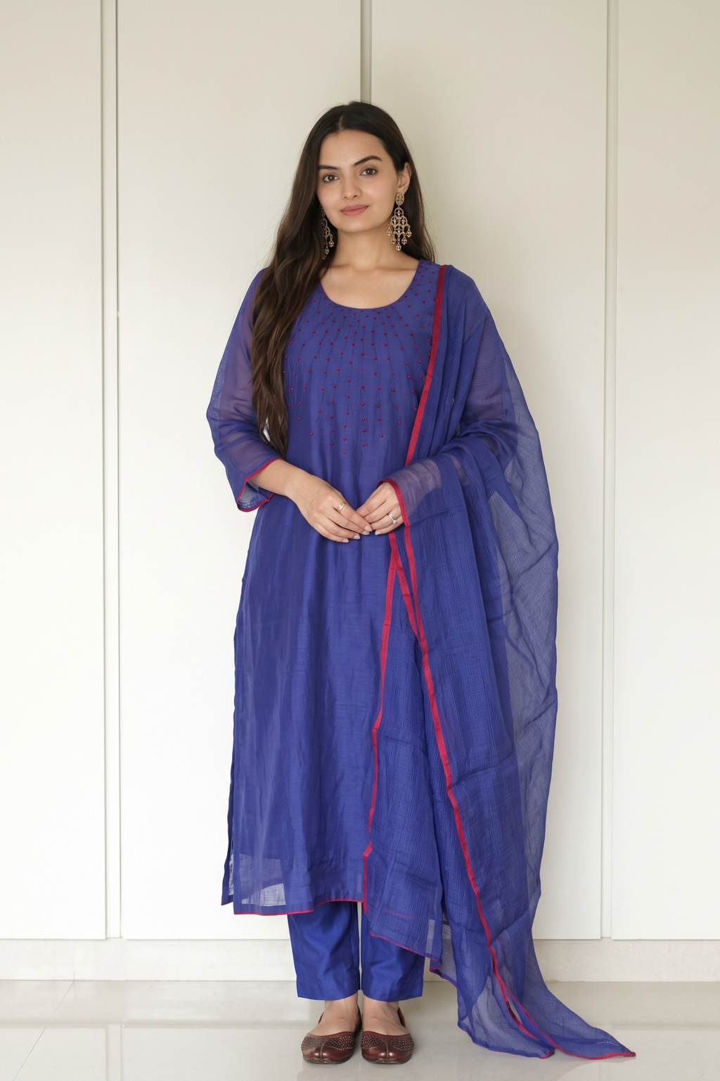 Meher Mul Chanderi Suit Set