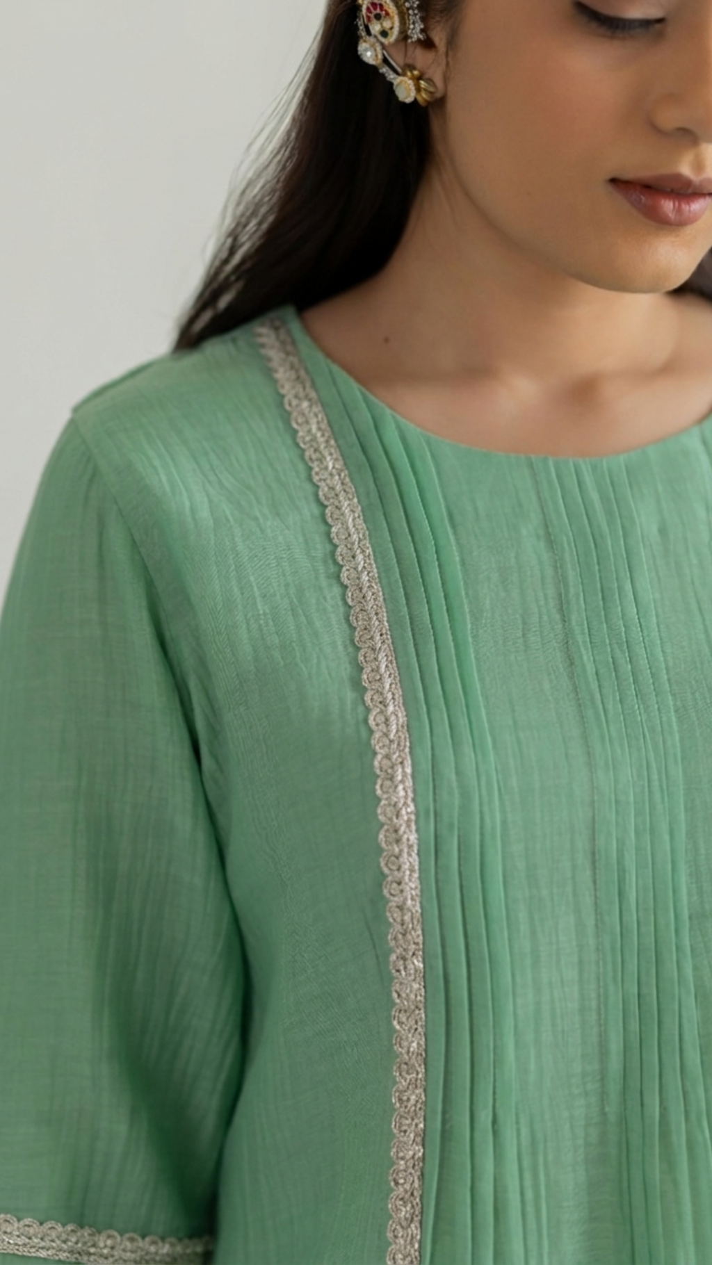 Zehra Mul Chanderi Suit Set