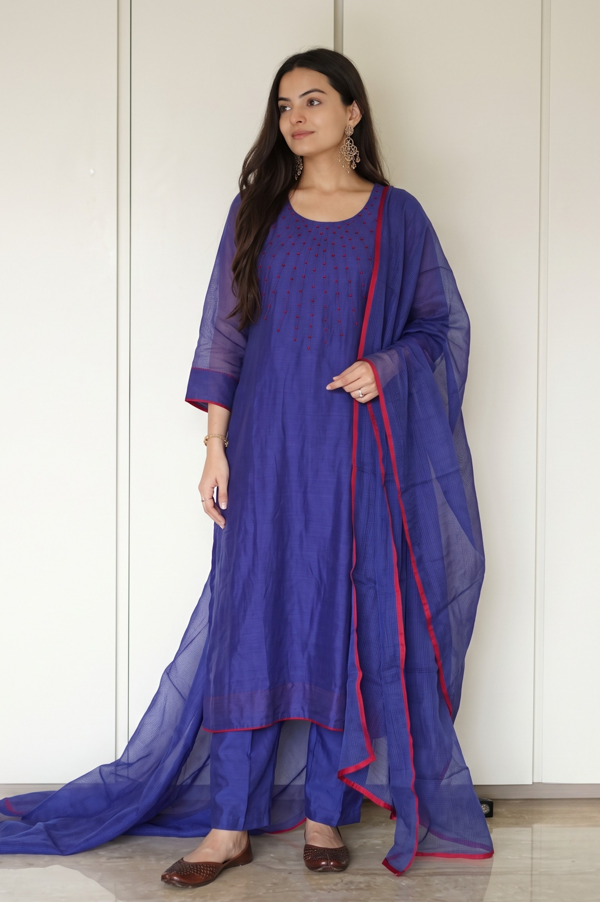 Meher Mul Chanderi Suit Set