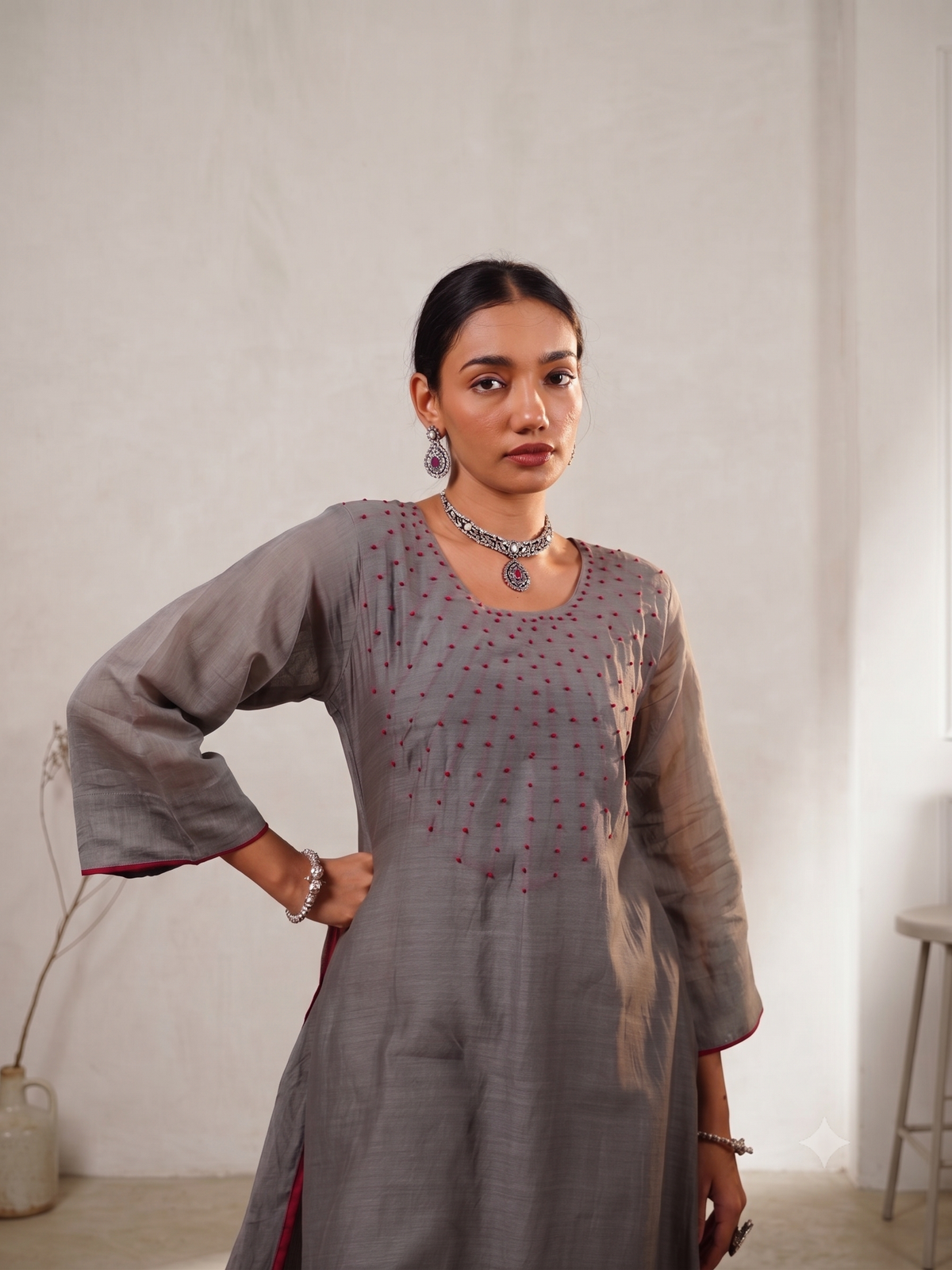 Meher Mul Chanderi Suit Set