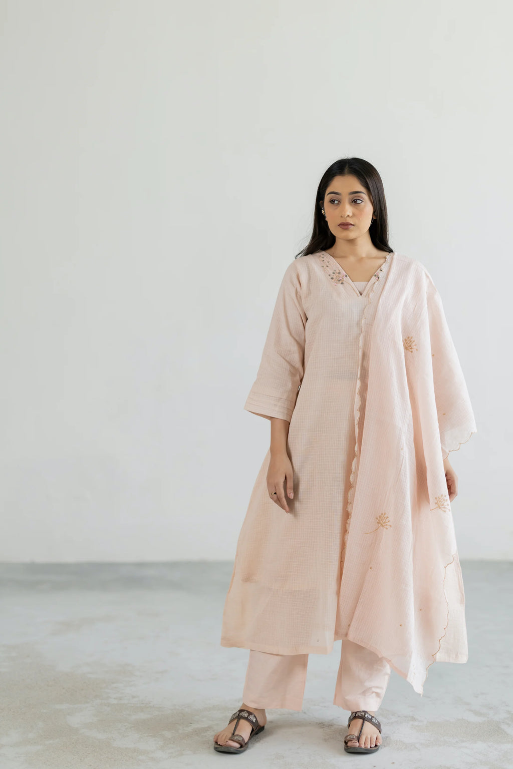 Feather Weave Kota Doriya Suit Set