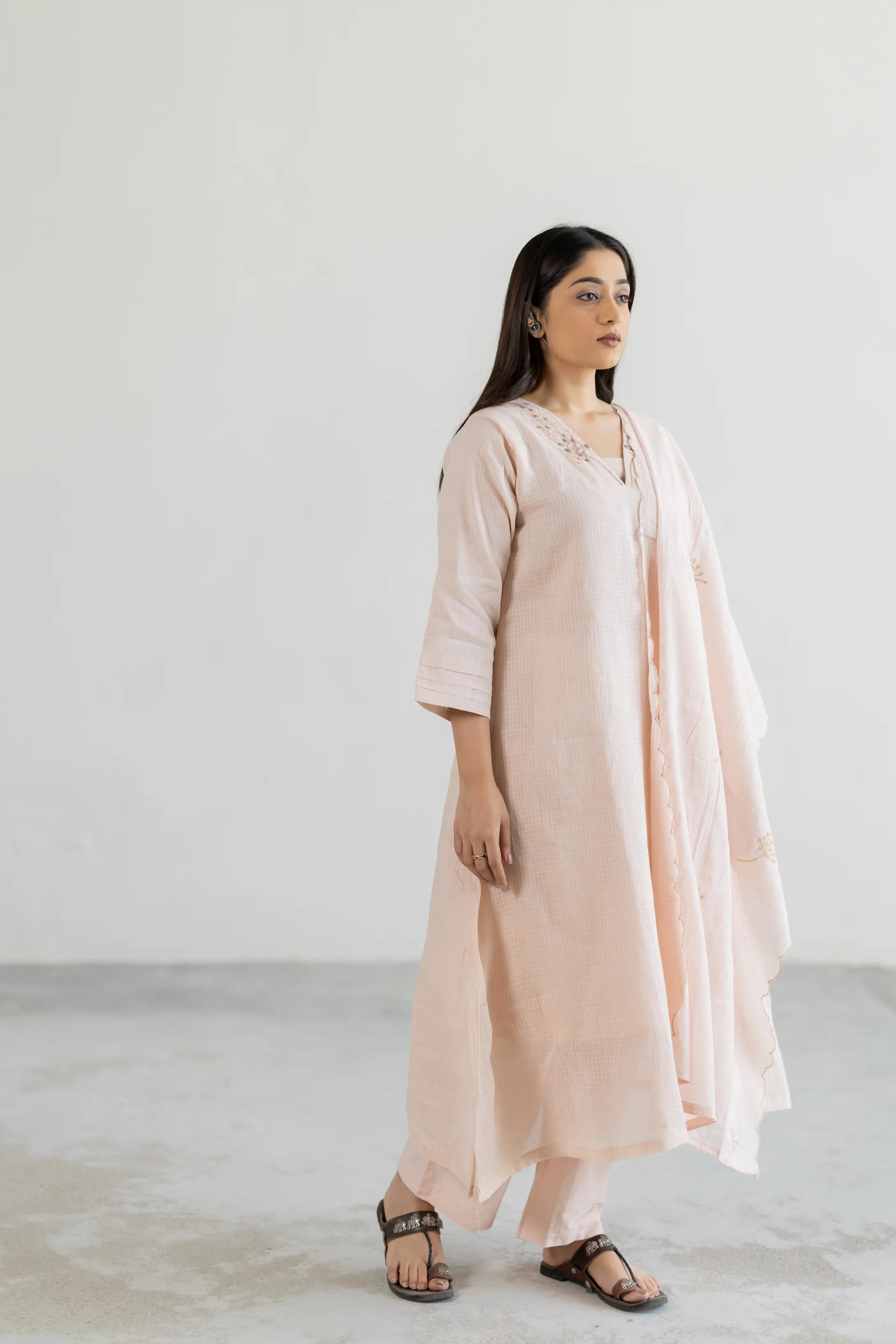 Feather Weave Kota Doriya Suit Set