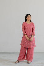 Flora Mul Chanderi Co-ord Set