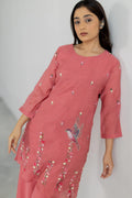 Flora Mul Chanderi Co-ord Set