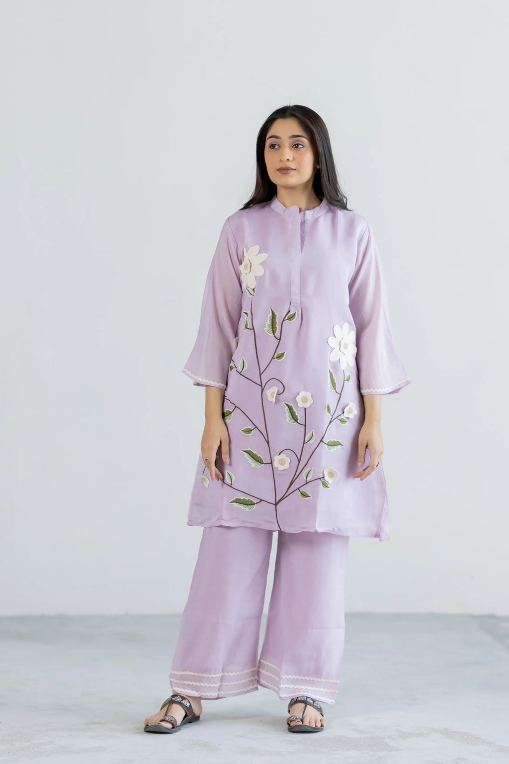 Bloom Mul Chanderi Co-ord Set