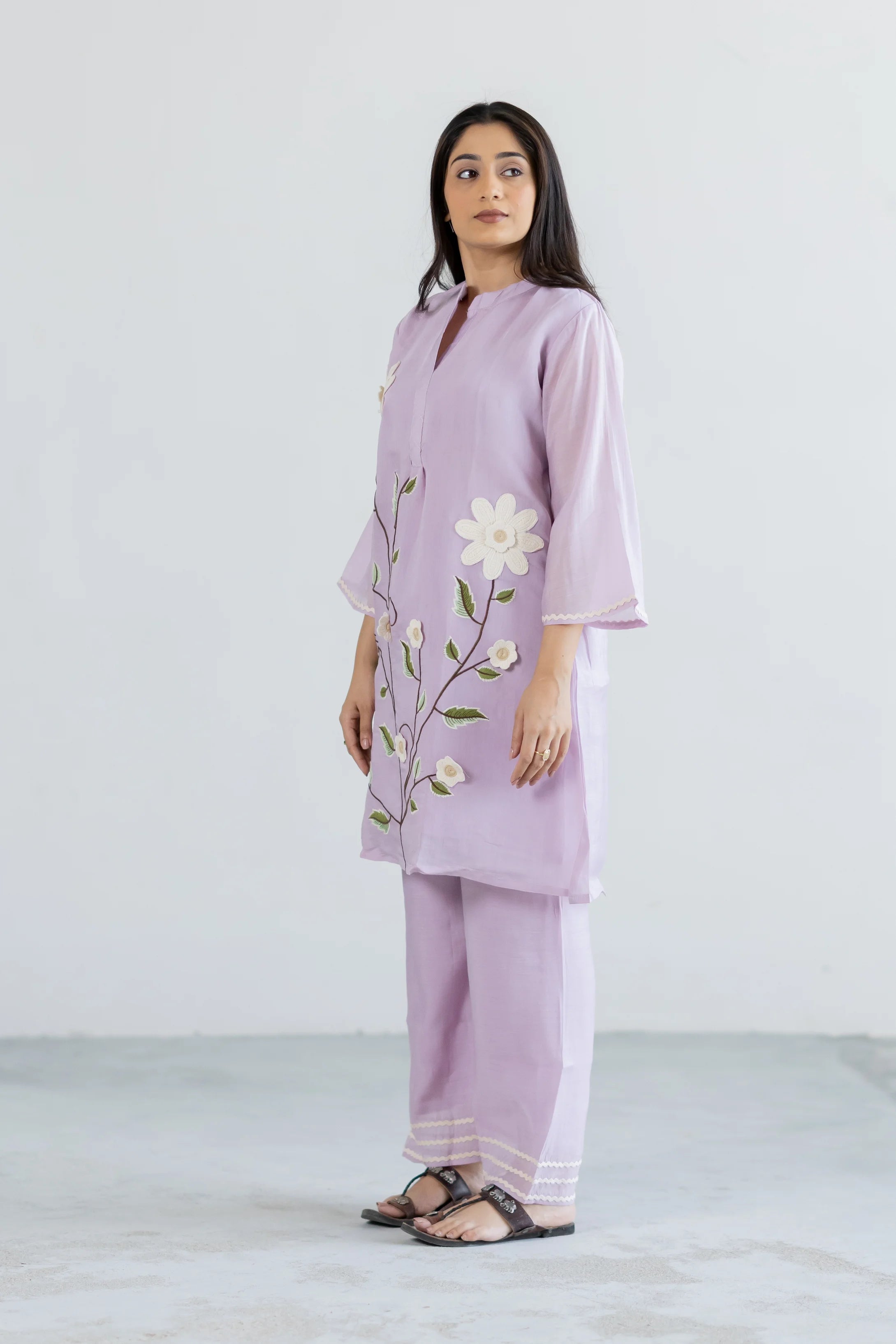 Bloom Mul Chanderi Co-ord Set