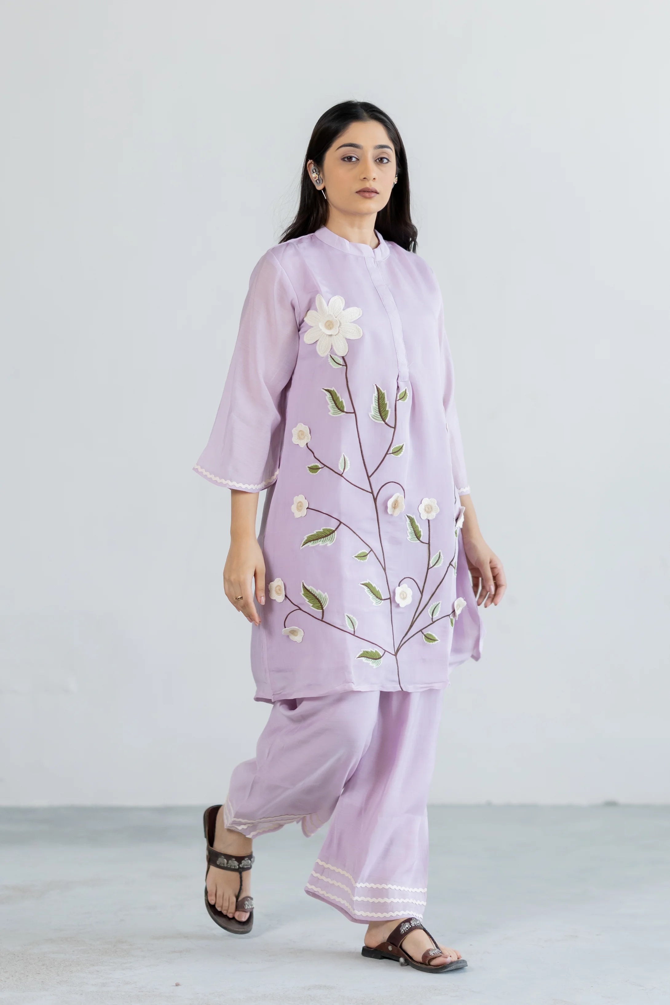 Bloom Mul Chanderi Co-ord Set