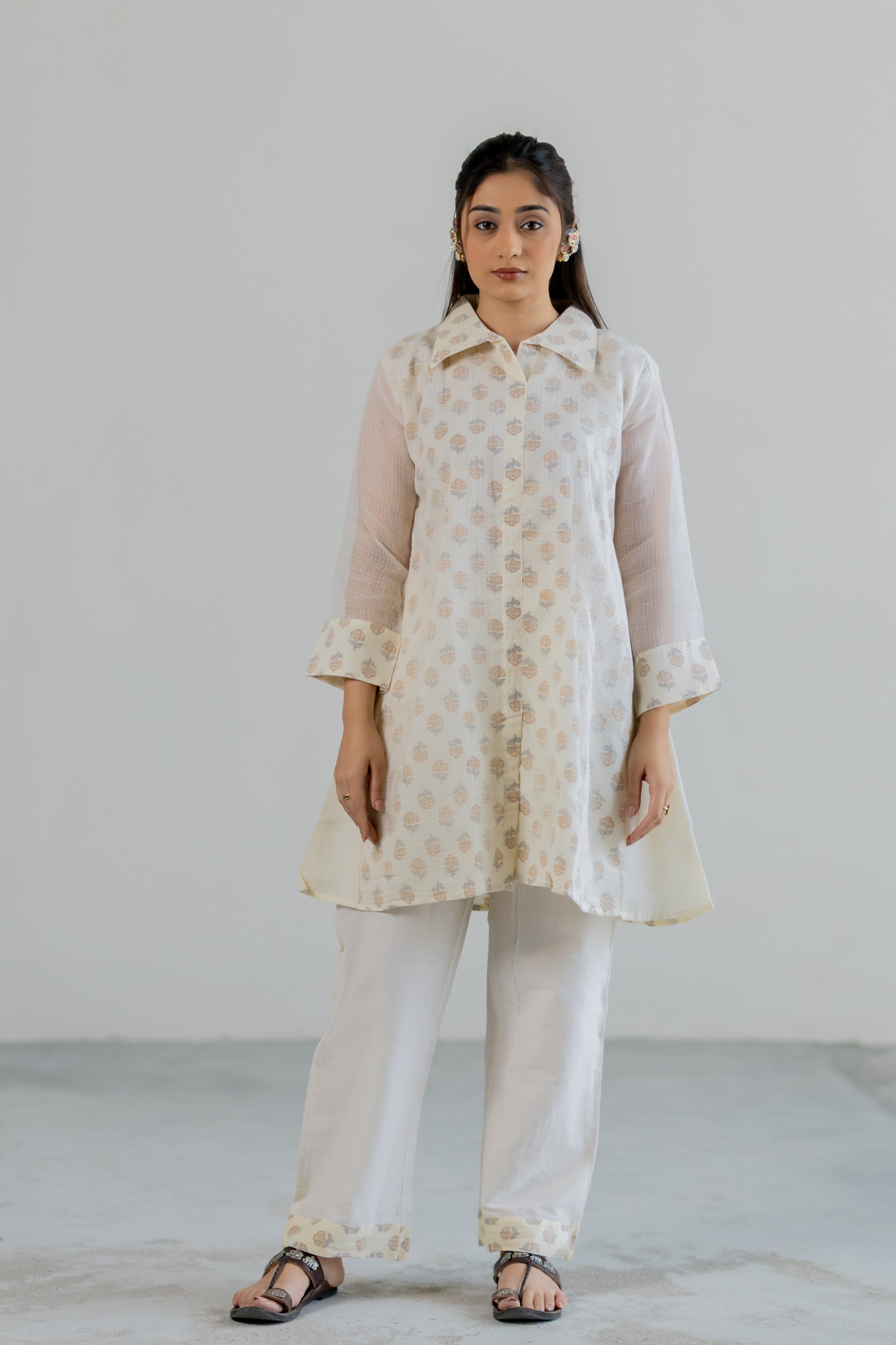 Breeze Weave Kota Doriya Co-ord Set