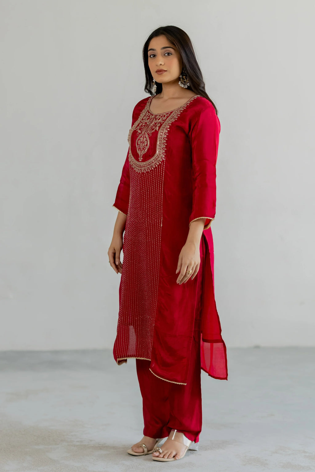KumKum Organza Suit Set