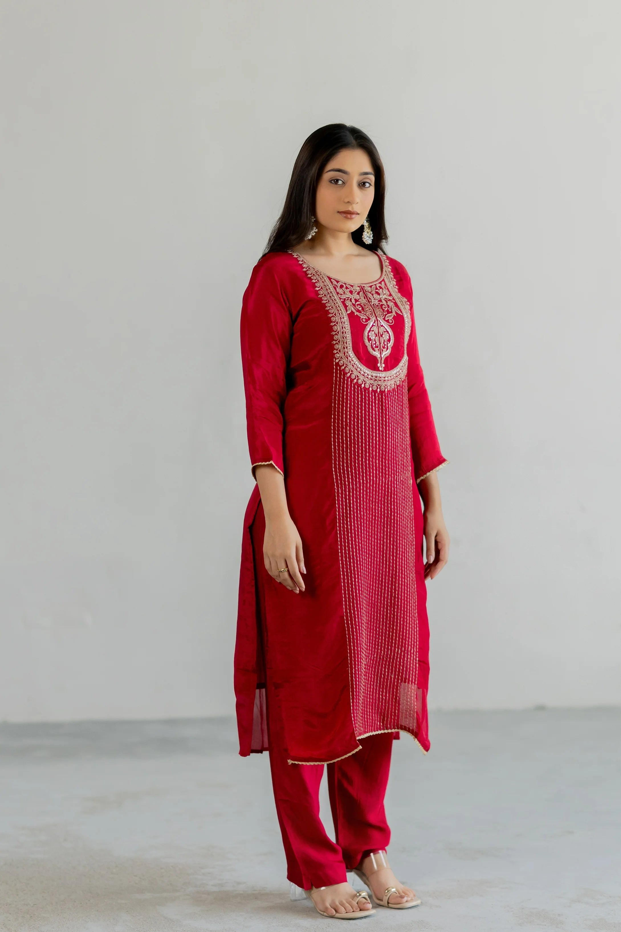 KumKum Organza Suit Set
