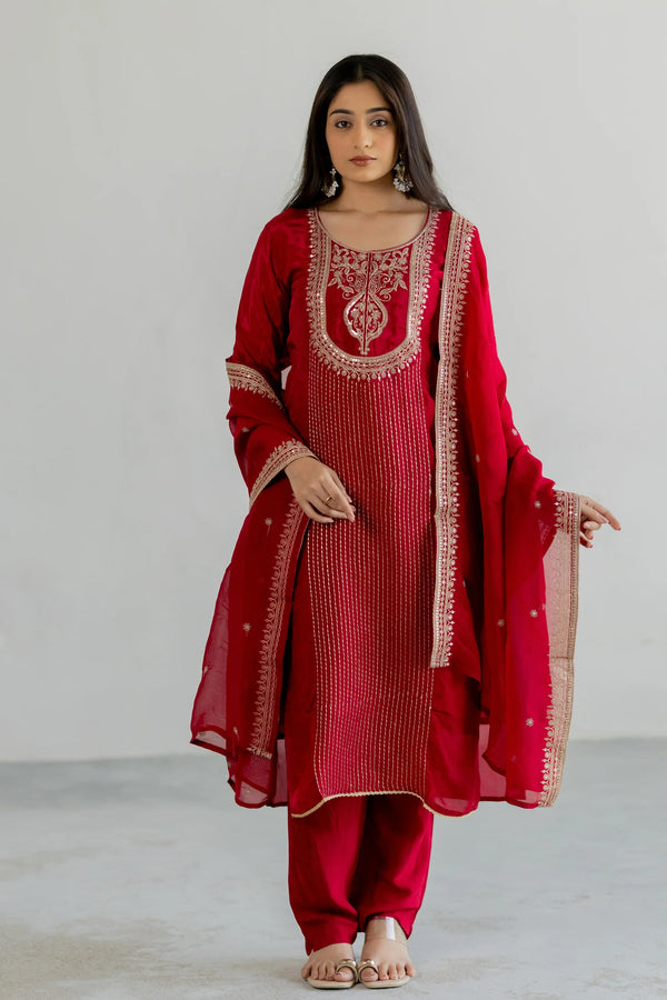 KumKum Organza Suit Set
