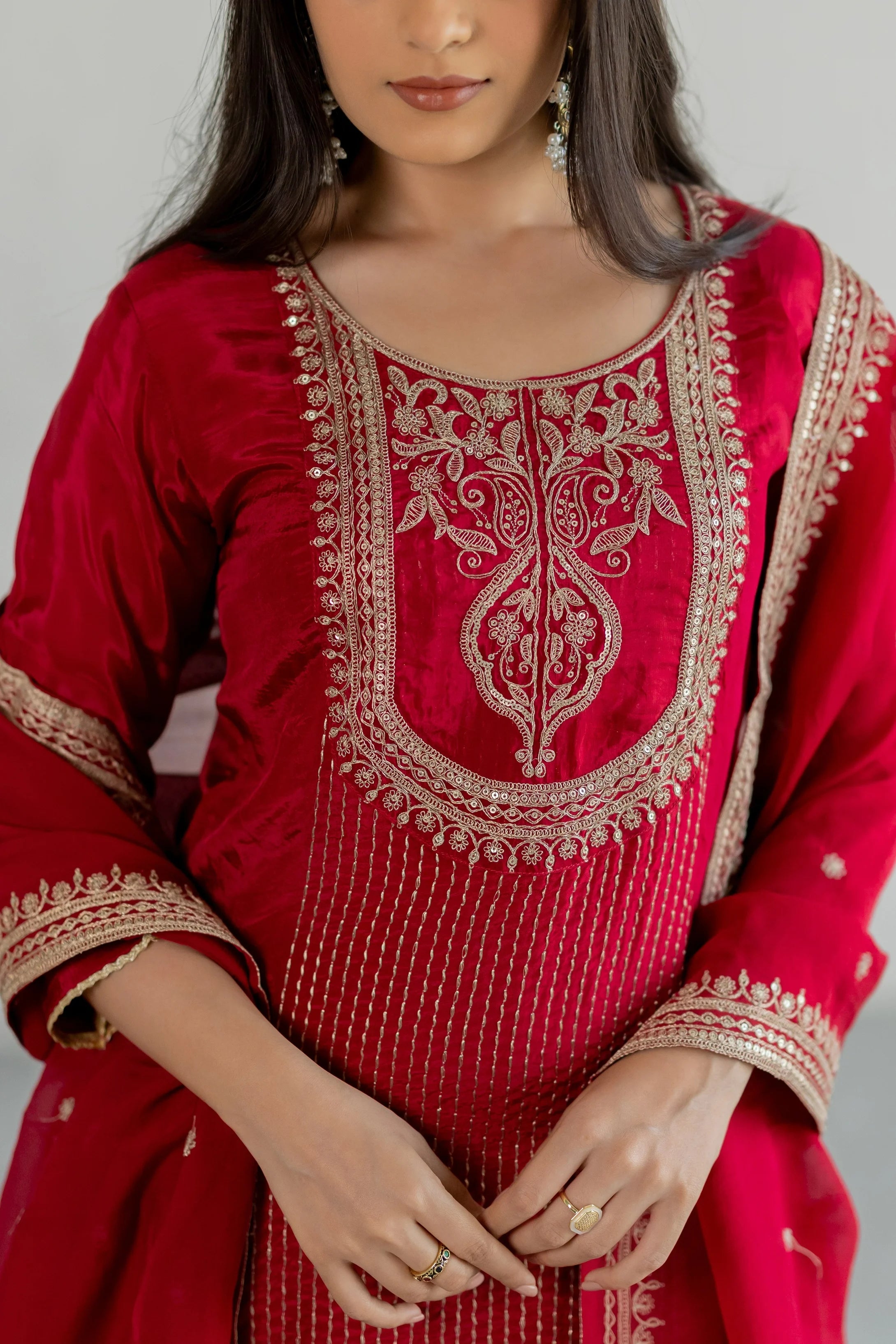 KumKum Organza Suit Set