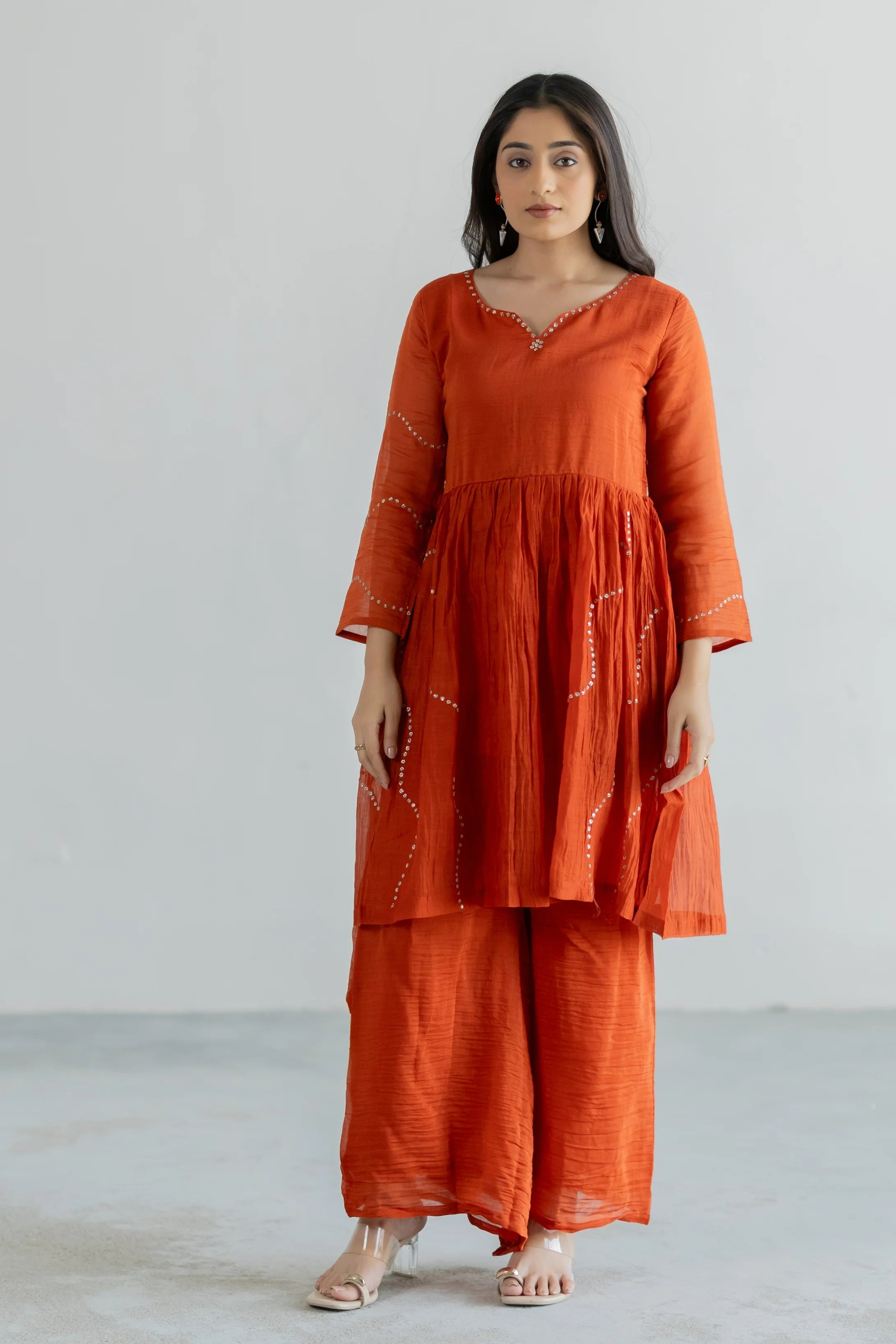 Aurelle Mul Chanderi Co-ord Set