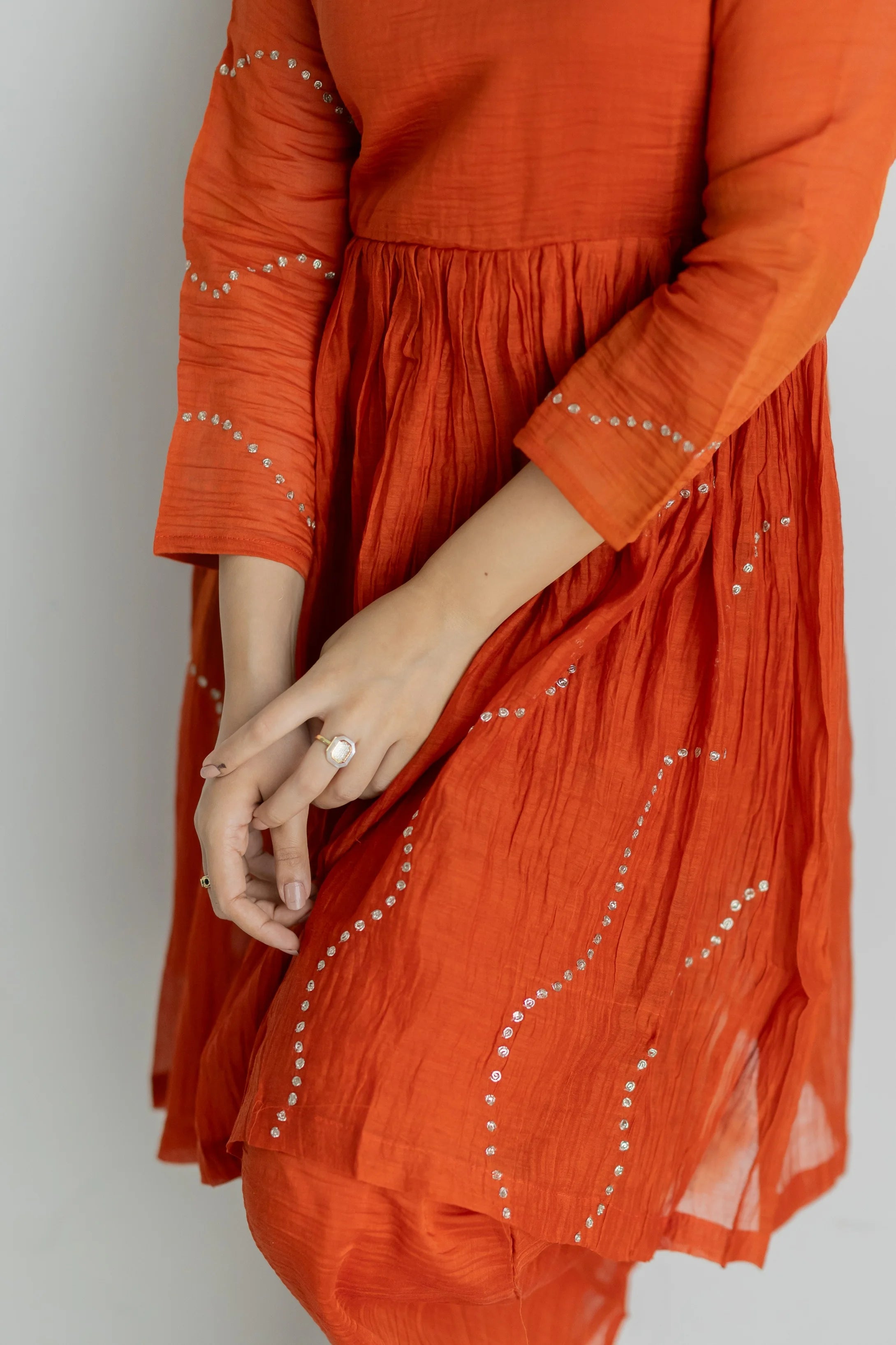 Aurelle Mul Chanderi Co-ord Set