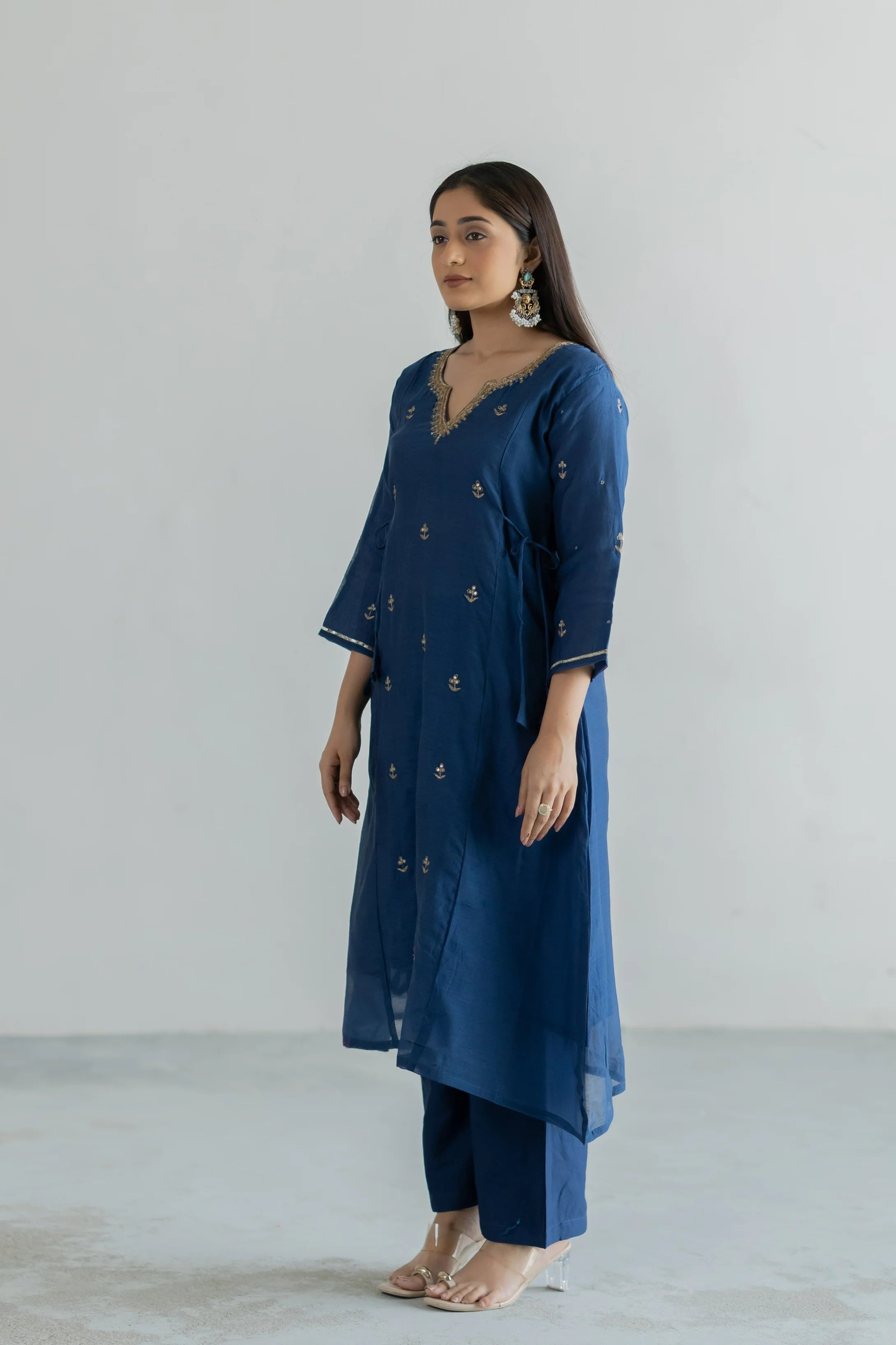 Noorani Mul Chanderi Suit Set