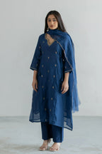 Noorani Mul Chanderi Suit Set