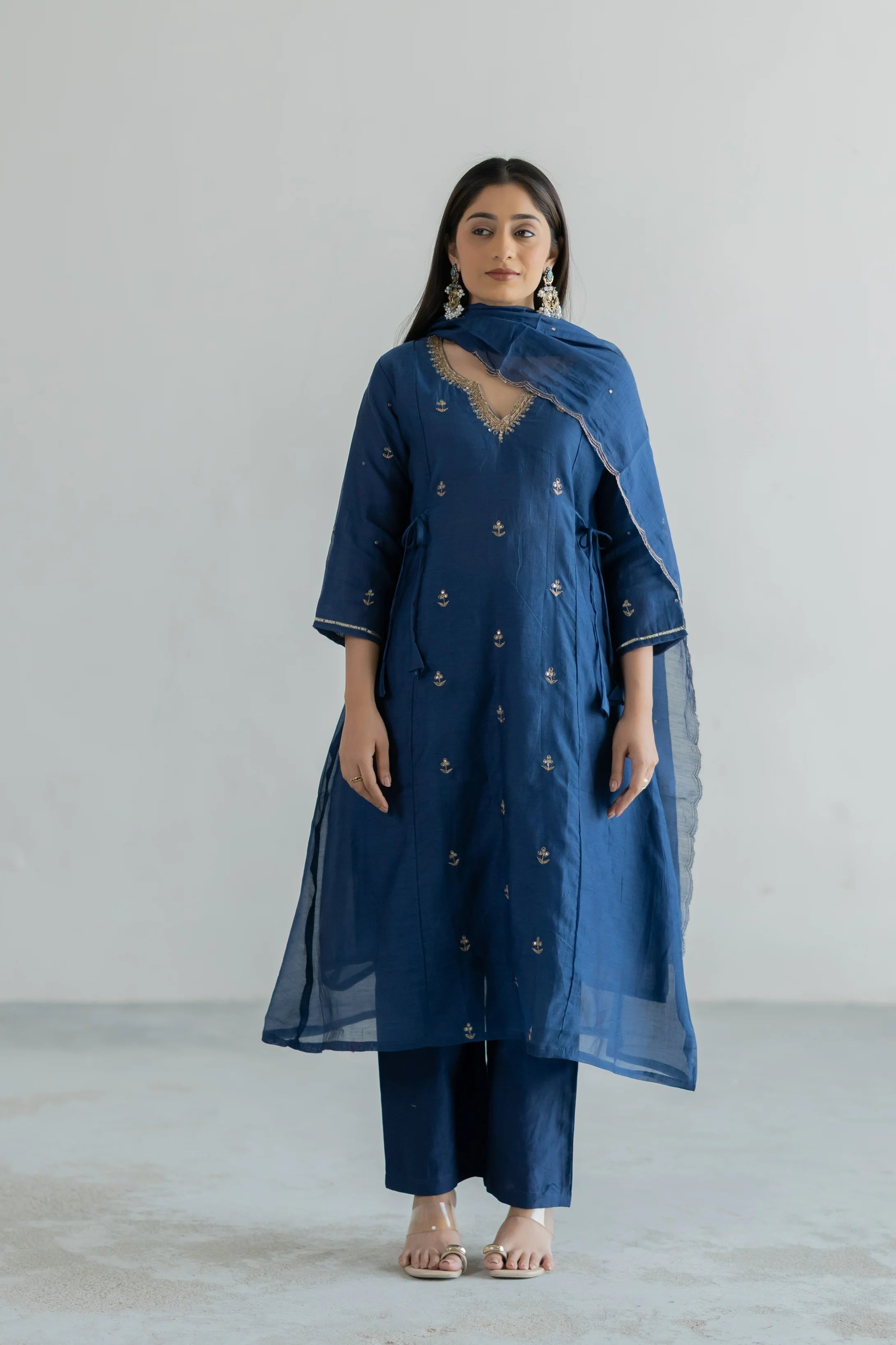 Noorani Mul Chanderi Suit Set