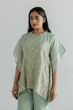 Gulzair Tissue Kaaftan Set