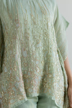 Gulzair Tissue Kaaftan Set