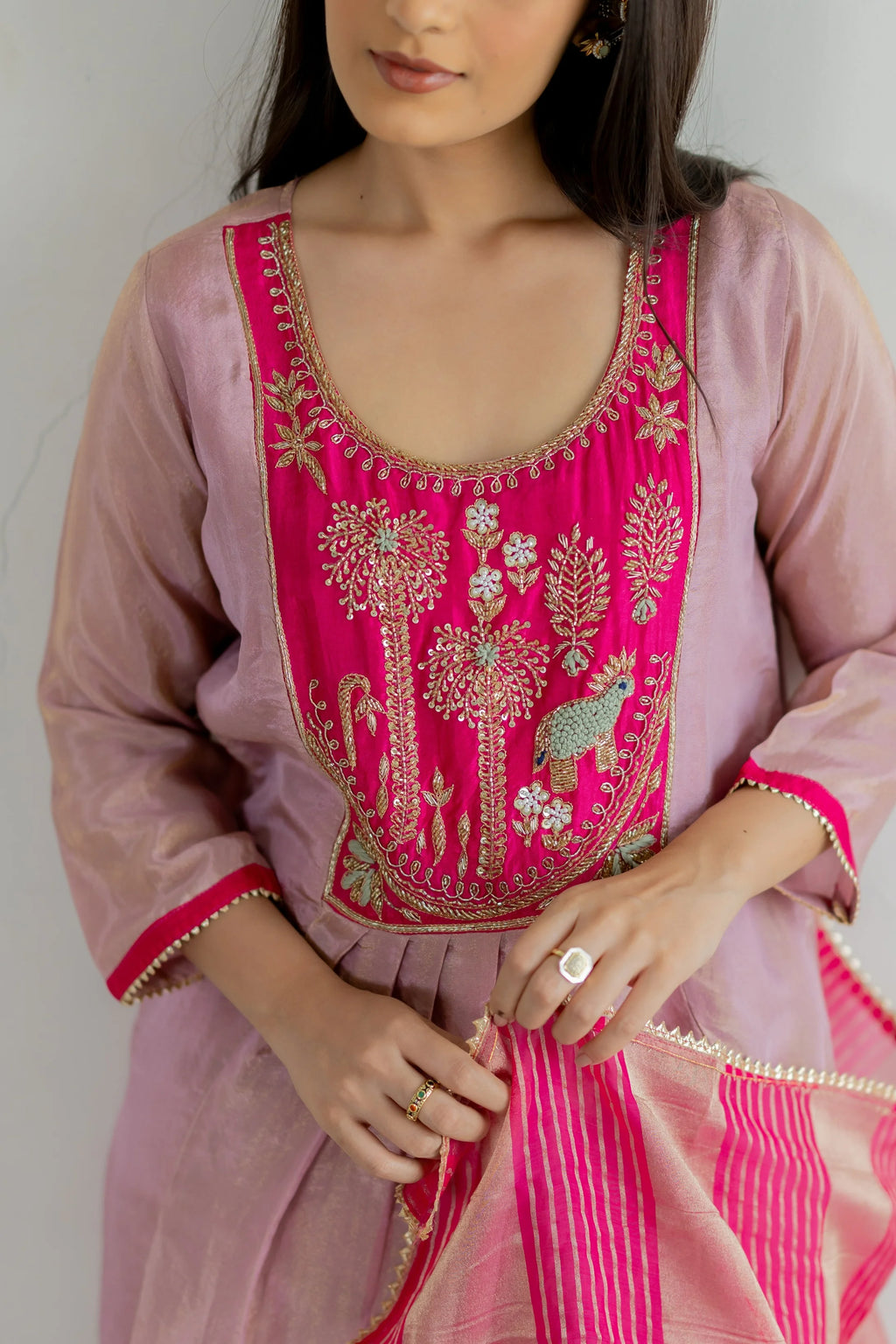 Zareen Shimmer Suit Set