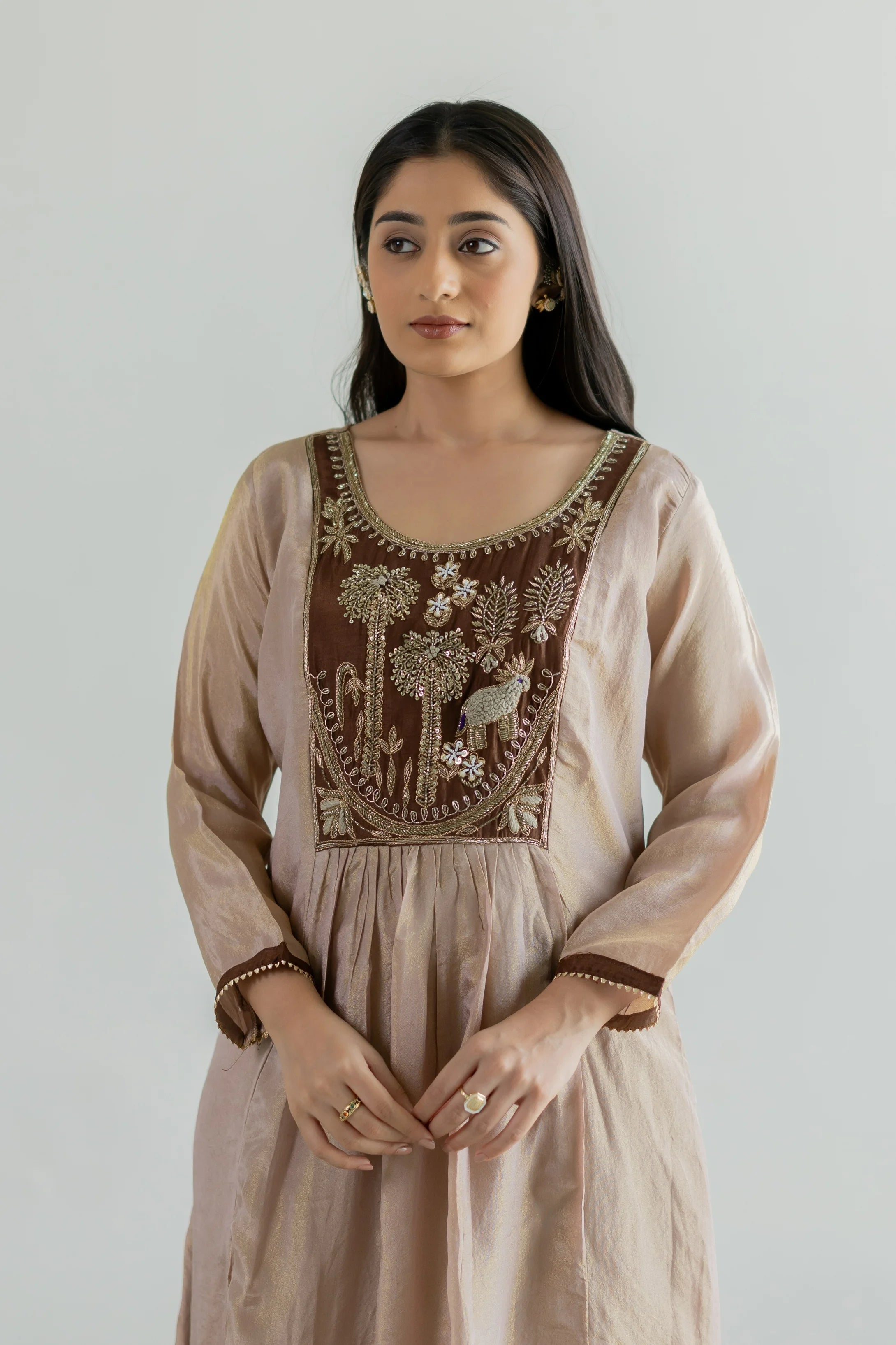 Zareen Shimmer Suit Set