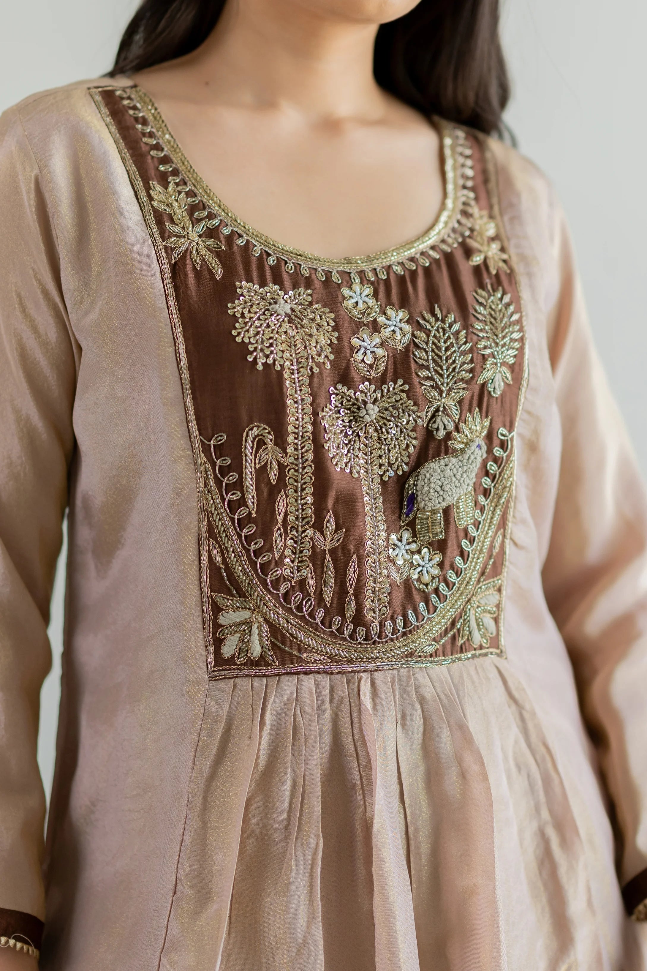 Zareen Shimmer Suit Set