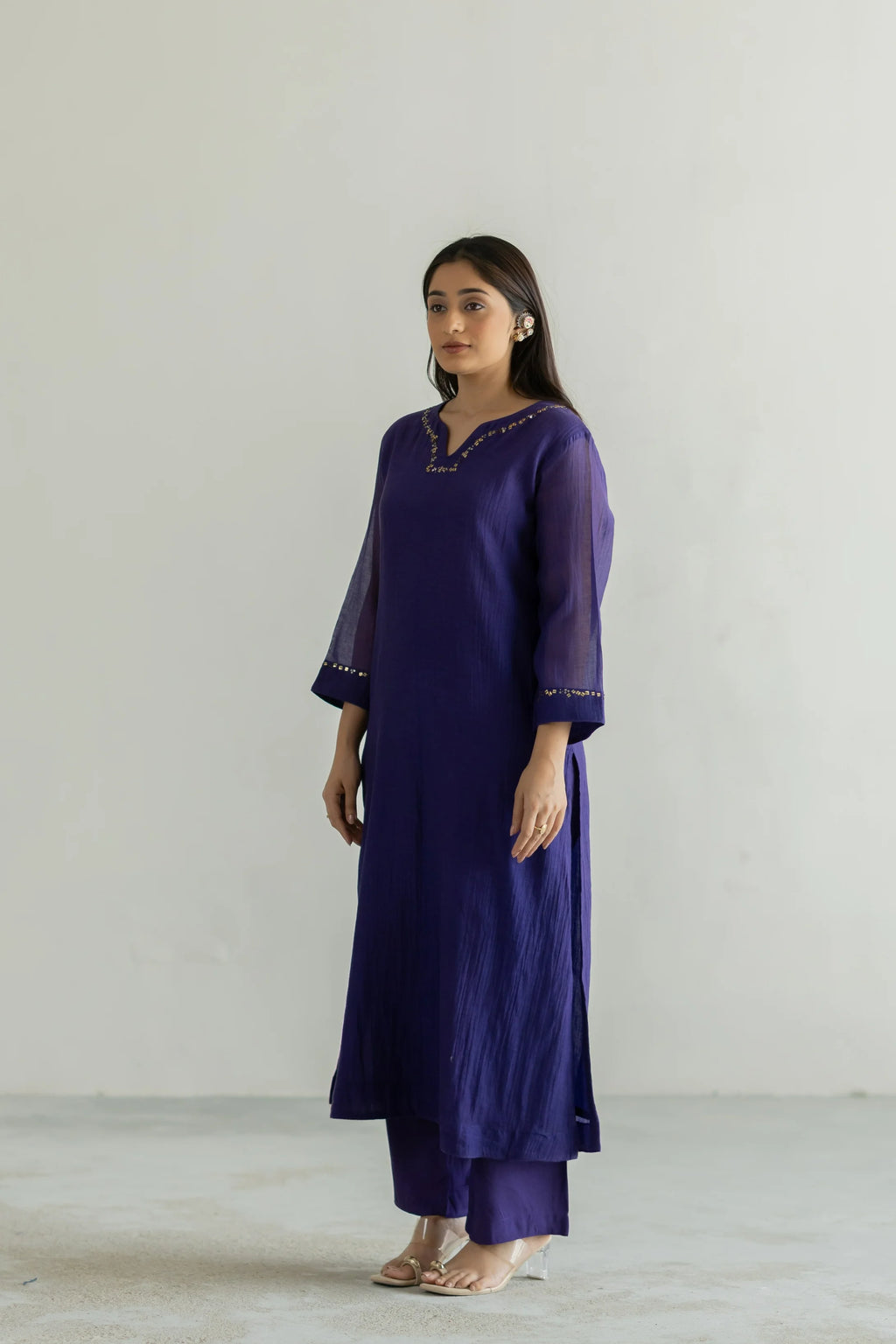Riwaayat Mul Chanderi Suit Set