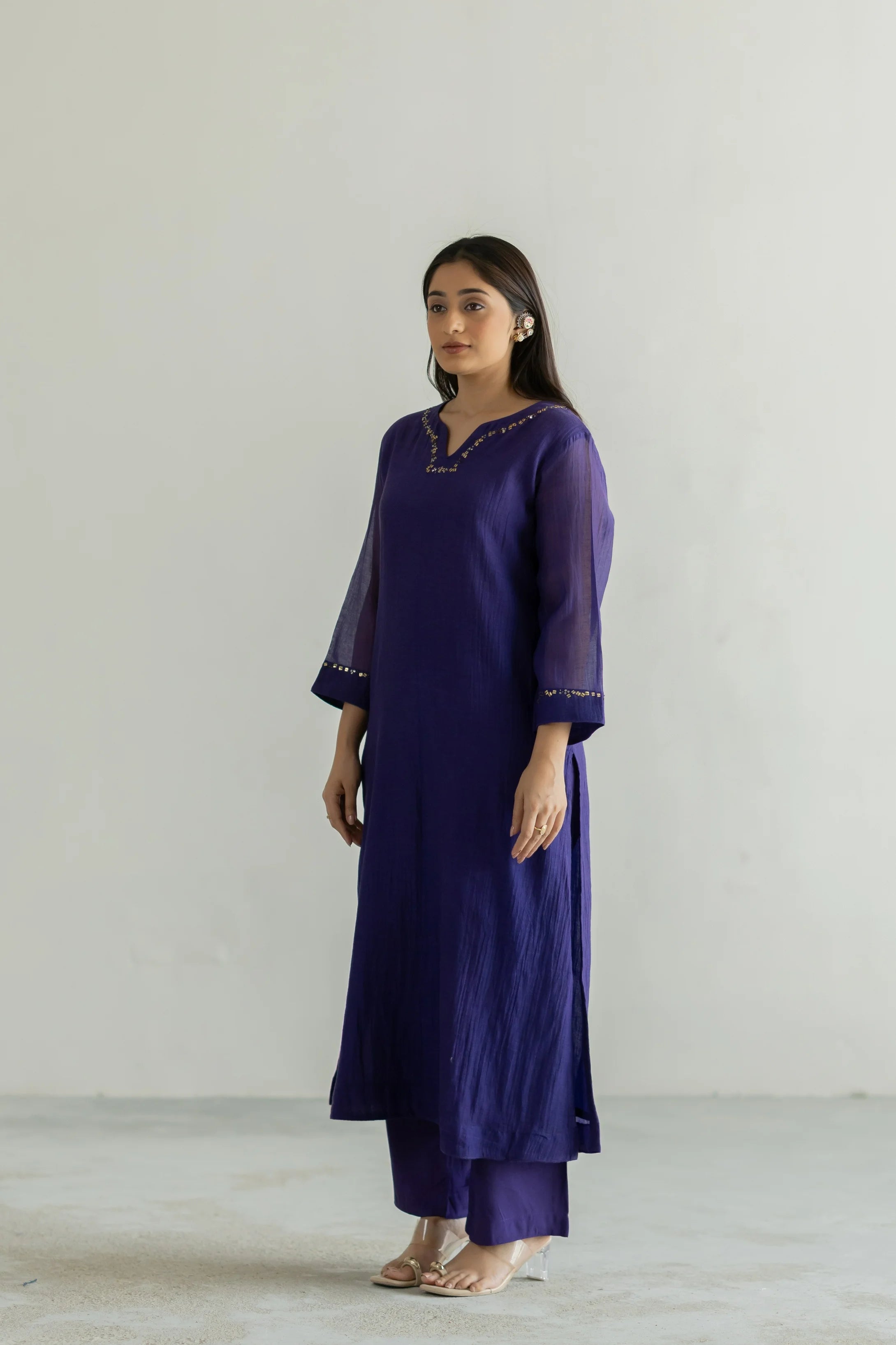 Riwaayat Mul Chanderi Suit Set