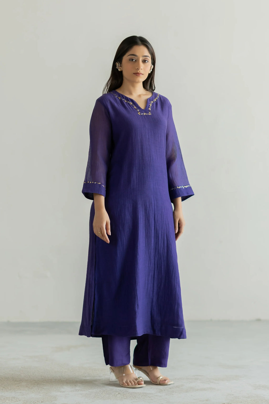 Riwaayat Mul Chanderi Suit Set