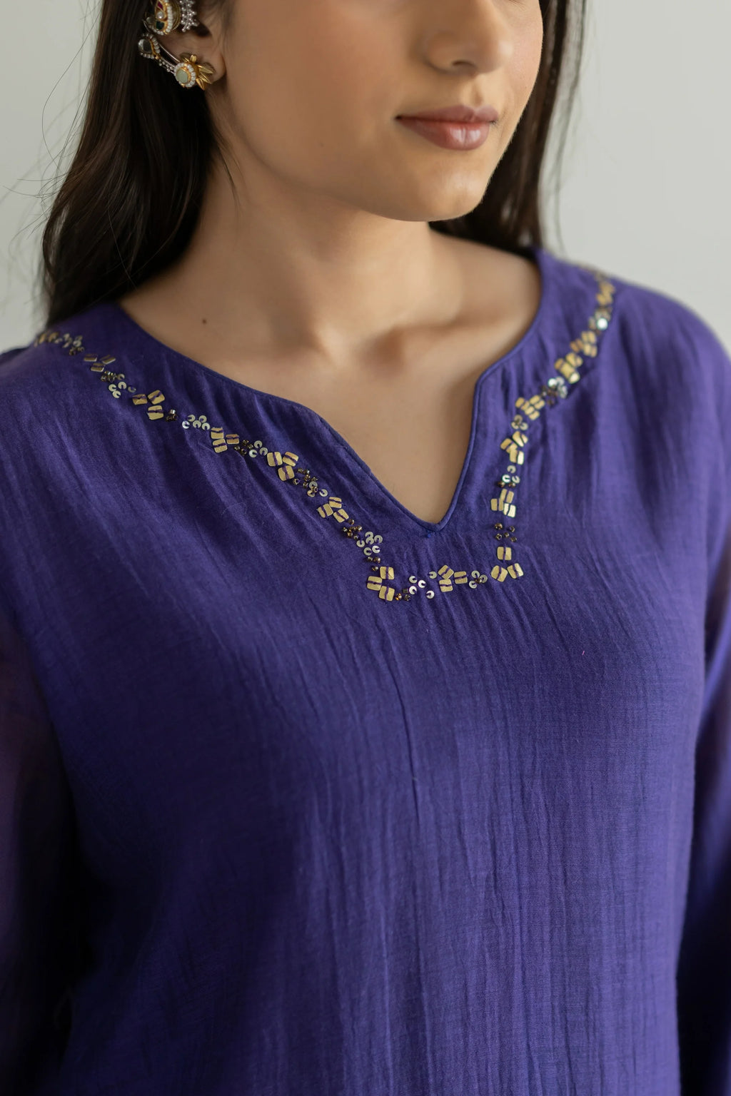 Riwaayat Mul Chanderi Suit Set
