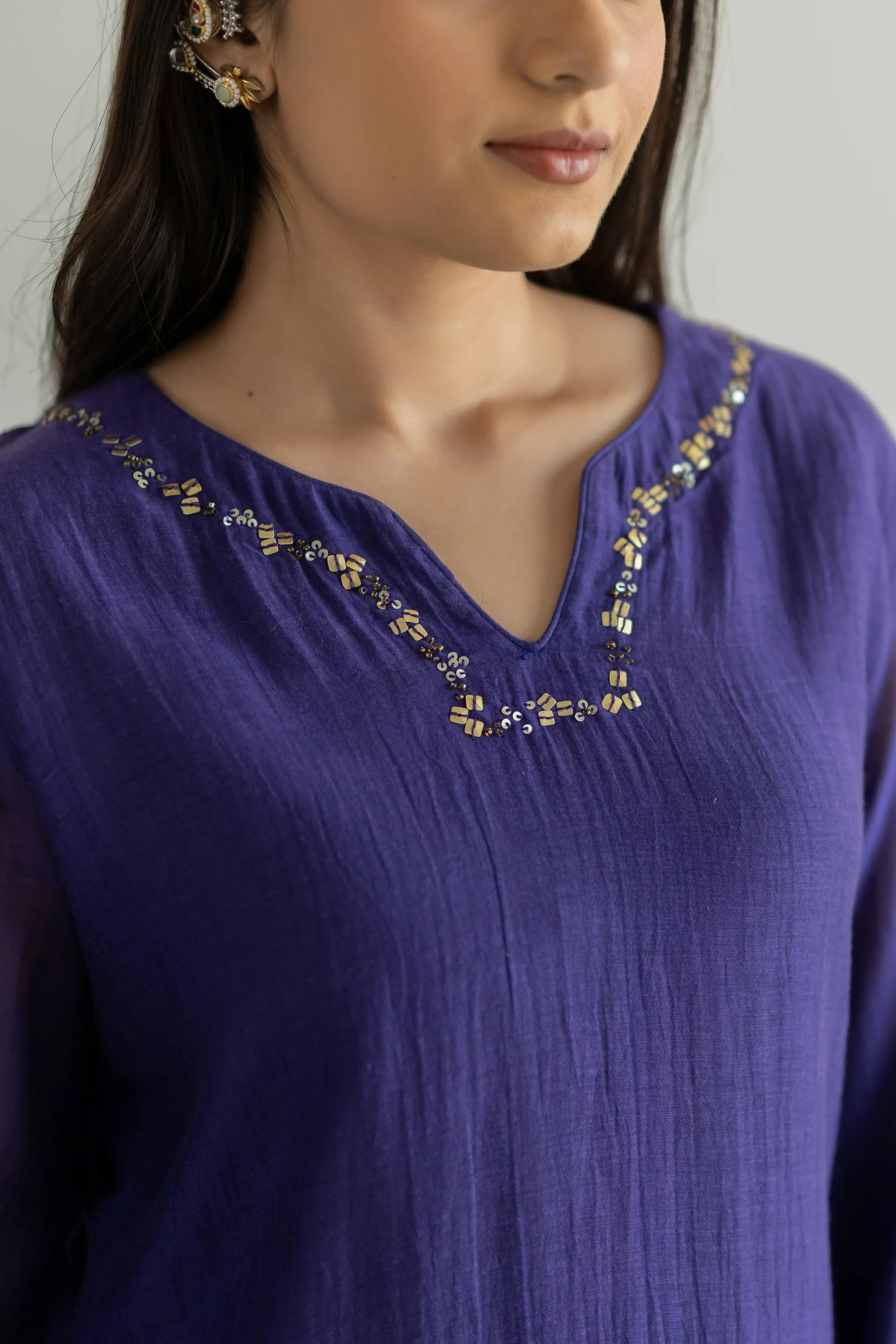 Riwaayat Mul Chanderi Suit Set