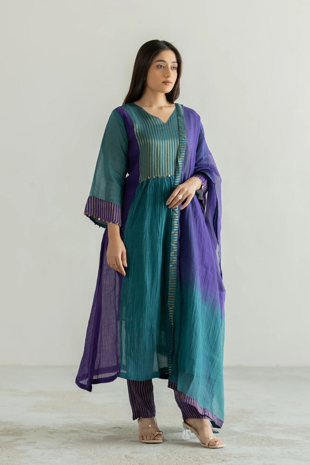 Ira Mul Chanderi Suit Set
