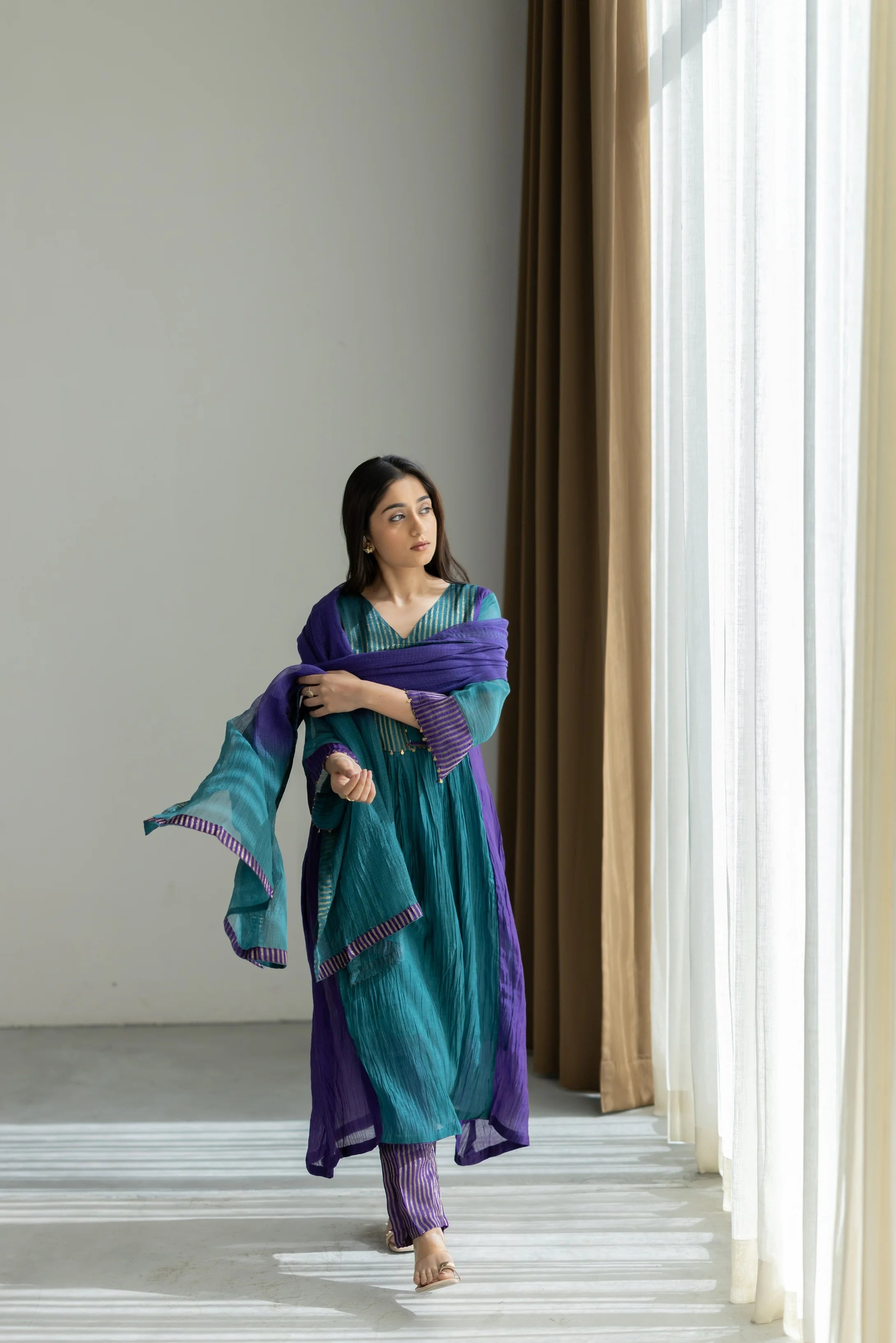 Ira Mul Chanderi Suit Set