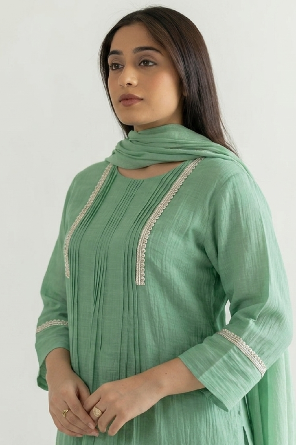 Zehra Mul Chanderi Suit Set