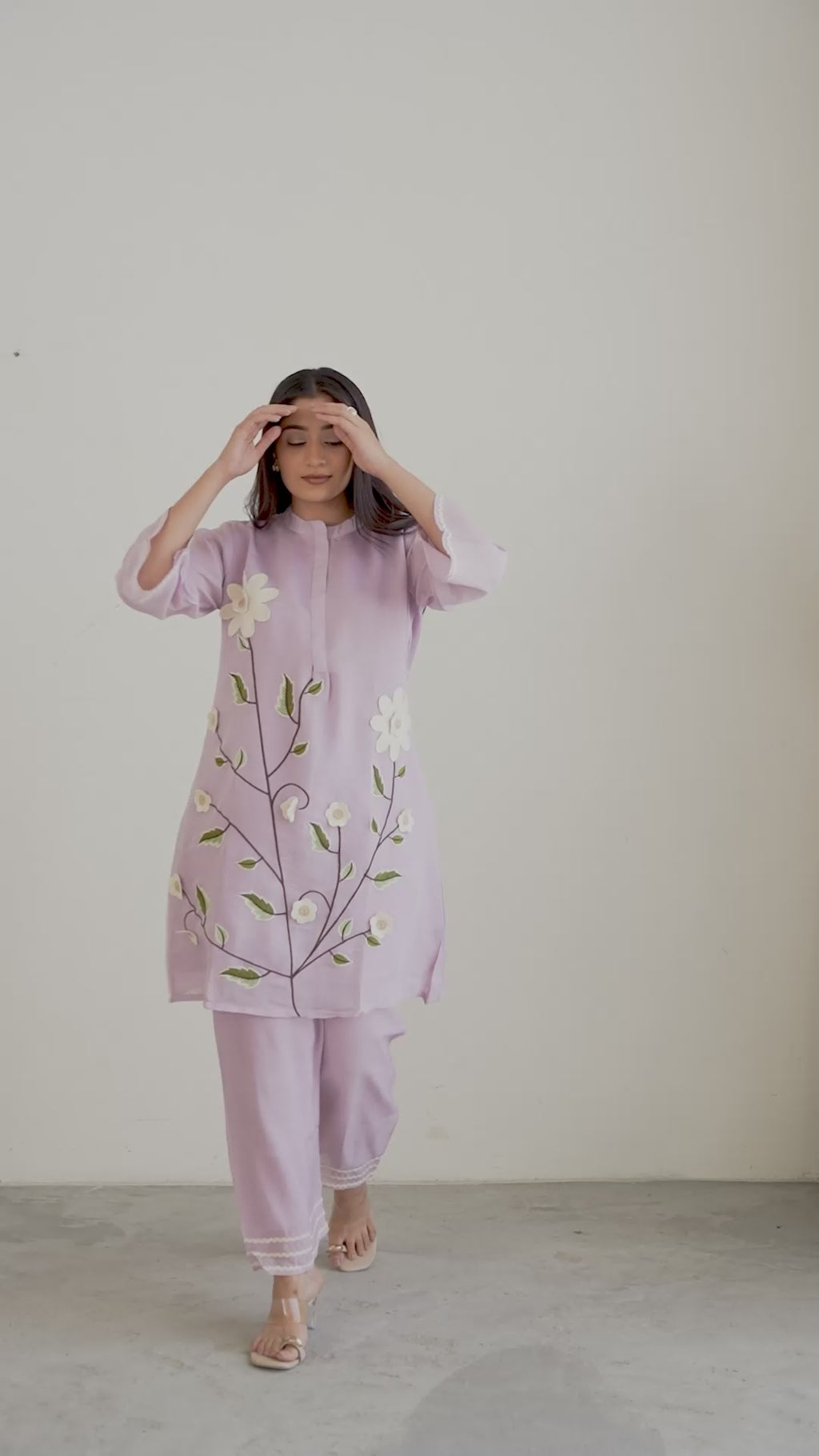 Bloom Mul Chanderi Co-ord Set