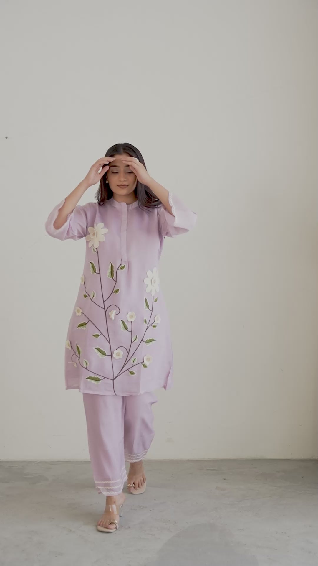 Bloom Mul Chanderi Co-ord Set
